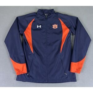 Auburn Tigers Under Armour Jacket Womens Small Tall Navy Blue Windbreaker Team